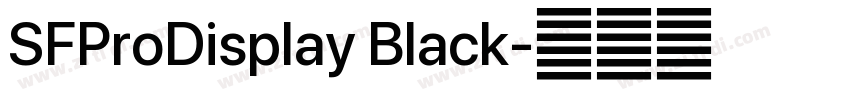 SFProDisplay Black字体转换